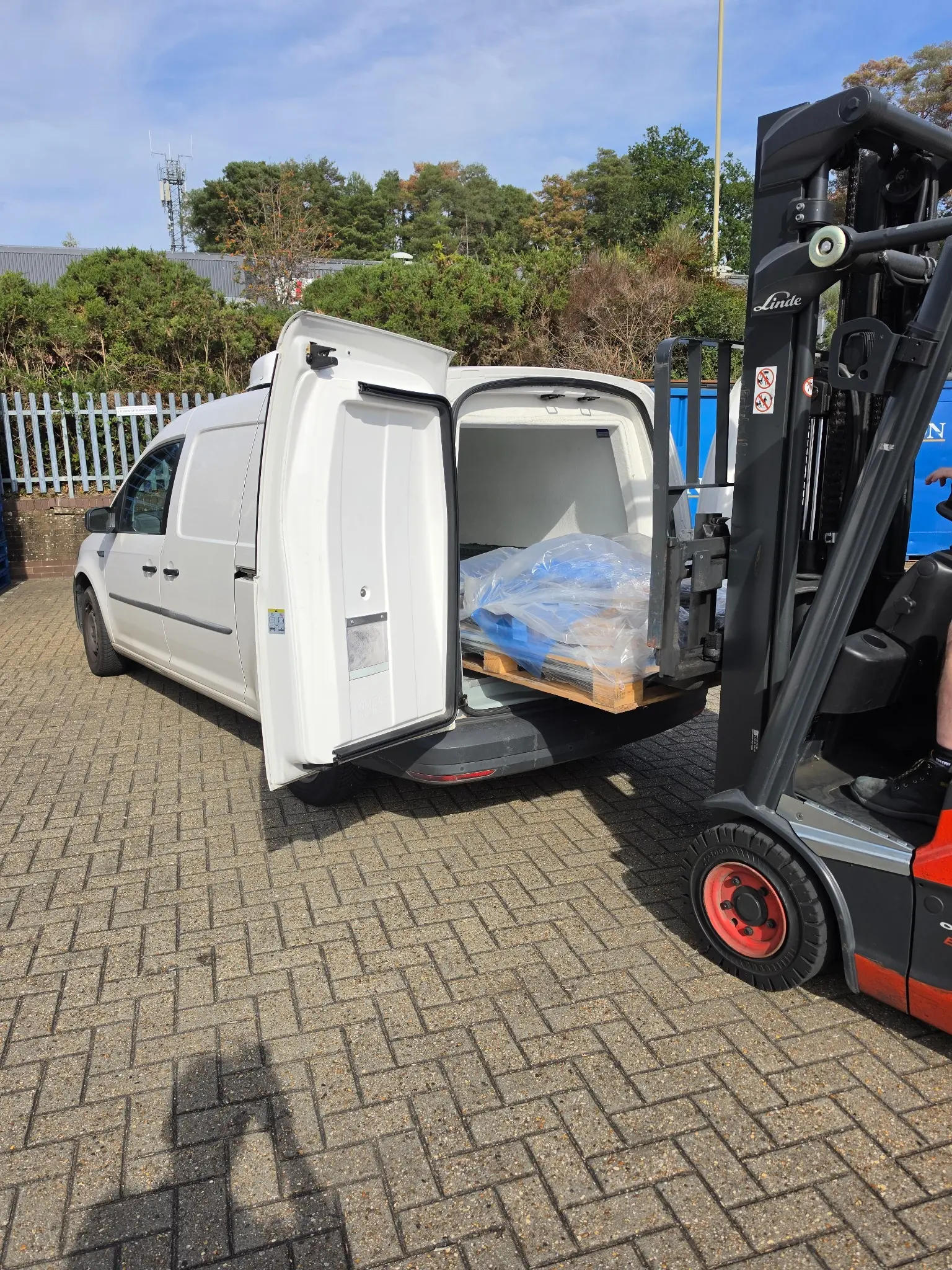 Unloading Chilled Cheese in Belfast | Europa Xpress Ltd